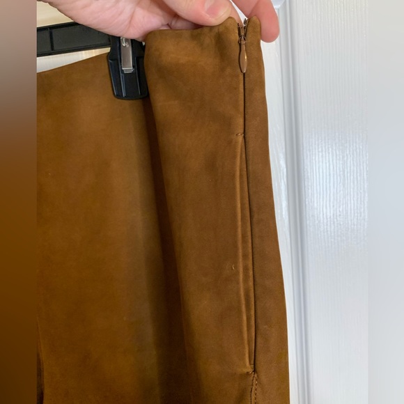 Vince Lamb Leather Wide Leg Cropped Pants - Picture 6 of 11